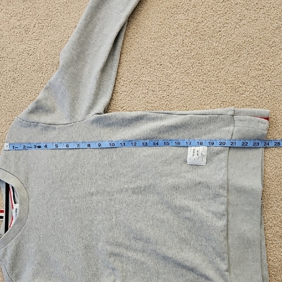 Thom Browne Center Back Sweatshirt Light Grey Men's Sweater size 2 - Picture 5 of 11